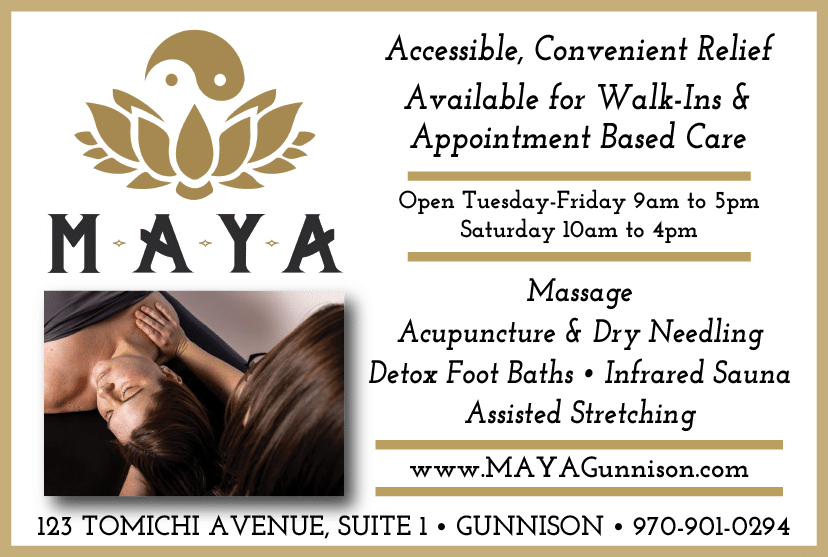 A flyer for a massage and acupuncture business. AI generated content