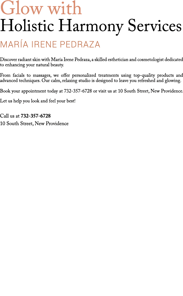 Glow with Holistic Harmony Services Mar a Irene Pedraza Discover radiant skin with Mar a Irene Pedraza, a skilled est...